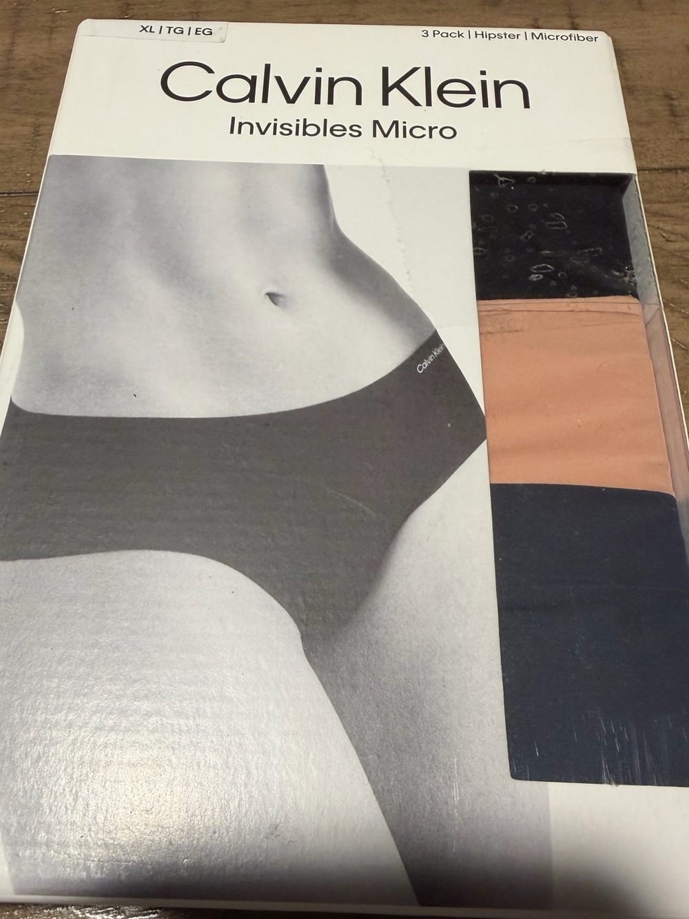 Calvin Klein Invisibles Micro 3-Pack Boxer Briefs - Black, Peach, Navy
